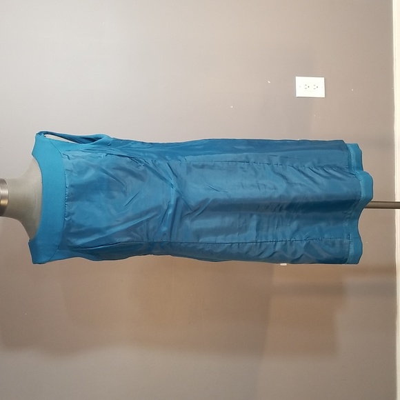 Charter Club teal dress size 10 with phenomenal neckline - Picture 10 of 10